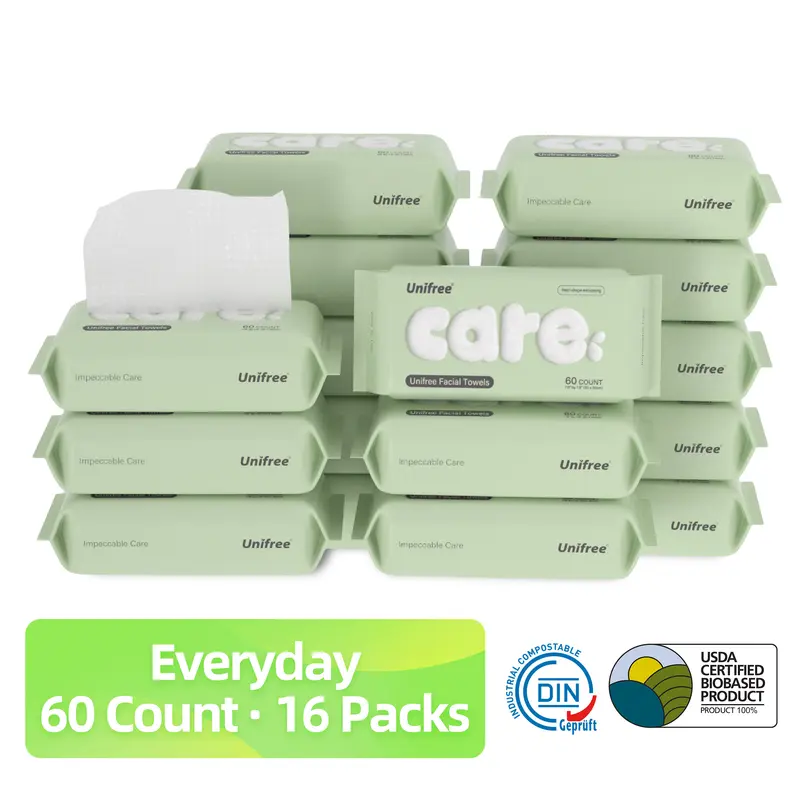 Disposable Face Towels – Ultra Soft Facial Towels for Skincare & Face Cleansing, Wet & Dry Use