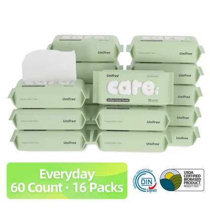 Disposable Face Towels – Ultra Soft Facial Towels for Skincare & Face Cleansing, Wet & Dry Use