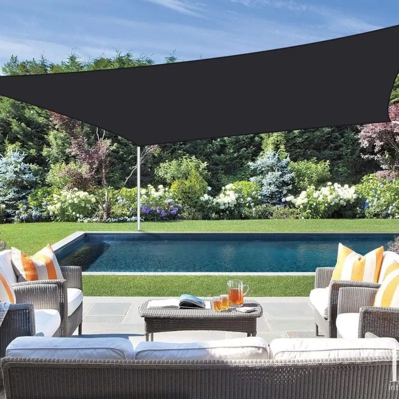 90% Blackout Shade Cloth, 10 x 13 FT Outdoor Sun Shade Net