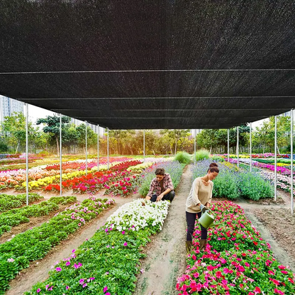 90% Blackout Shade Cloth, 10 x 13 FT Outdoor Sun Shade Net