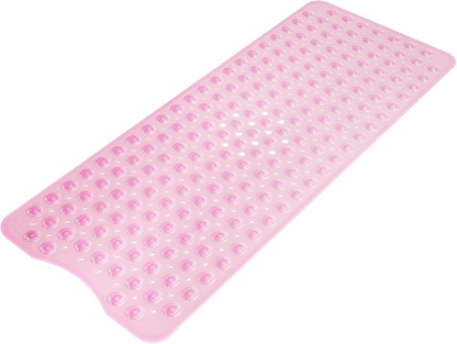 Extra Large Non-Slip Bathtub Mat, 40 x 16 Inch Anti-Slip Shower Mat with Suction Cups & Drain Holes
