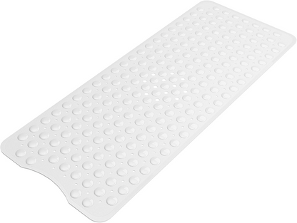 Extra Large Non-Slip Bathtub Mat, 40 x 16 Inch Anti-Slip Shower Mat with Suction Cups & Drain Holes