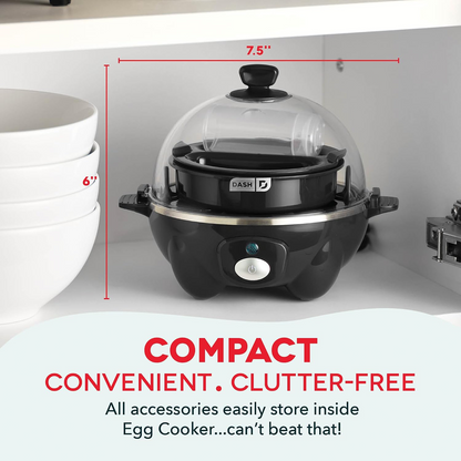 7-Egg Rapid Egg Cooker – Automatic Electric Egg Steamer with Boiling & Poaching Functions