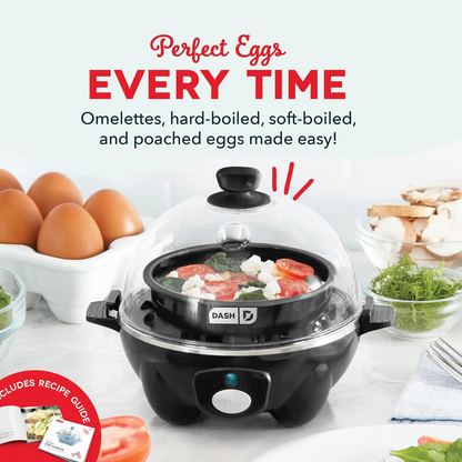 7-Egg Rapid Egg Cooker – Automatic Electric Egg Steamer with Boiling & Poaching Functions