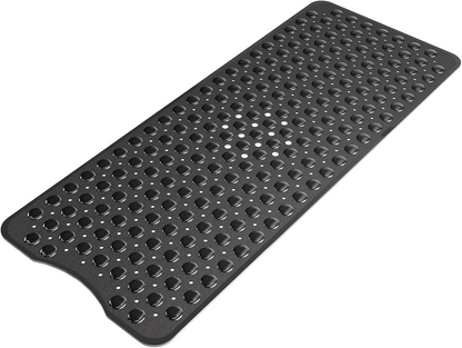 Extra Large Non-Slip Bathtub Mat, 40 x 16 Inch Anti-Slip Shower Mat with Suction Cups & Drain Holes