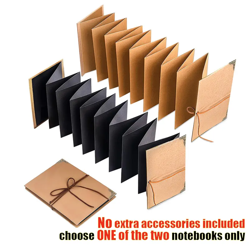 Accordion Foldable Scrapbook Album DIY Craft Kit, Memory Photo Book with Stickers, Markers & Gift Bag