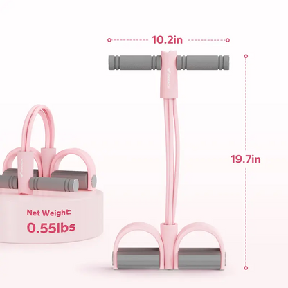 Multifunctional Pedal Resistance Band with Handles, Full Body Home Workout Exercise Equipment