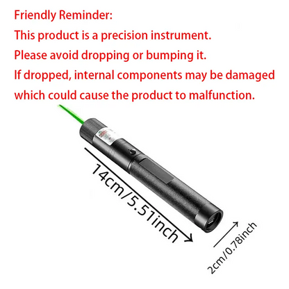 Rechargeable Green Laser Pointer – Long-Range Line Light Flashlight & Interactive Cat Toy