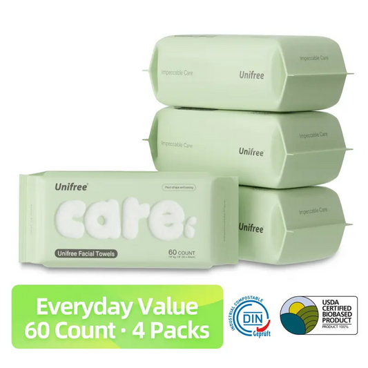 Disposable Face Towels – Ultra Soft Facial Towels for Skincare & Face Cleansing, Wet & Dry Use