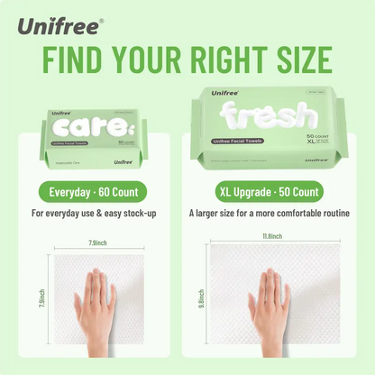 Disposable Face Towels – Ultra Soft Facial Towels for Skincare & Face Cleansing, Wet & Dry Use